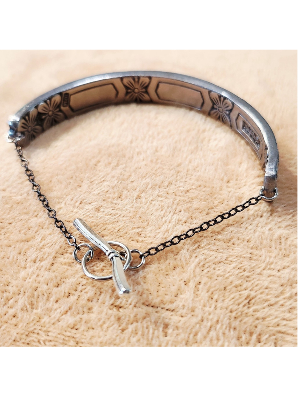 Handmade Silverwear Bracelet Stainless Steel Jewelry - Picture 4 of 5